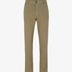 BOSS Regular-fit Tapered-leg Stretch Cotton-gabardine Trousers