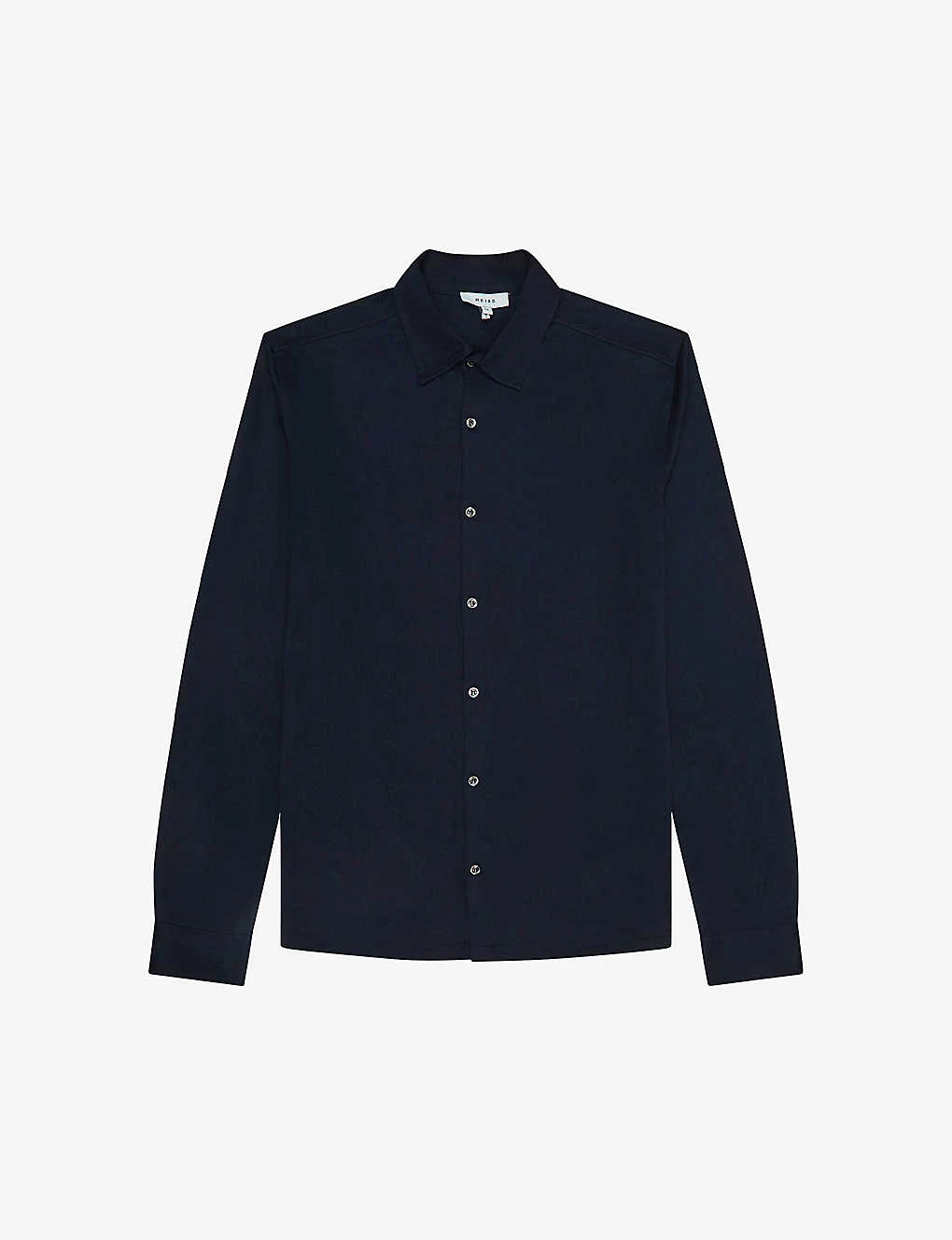 Reiss King Mercerised Cotton-jersey Shirt