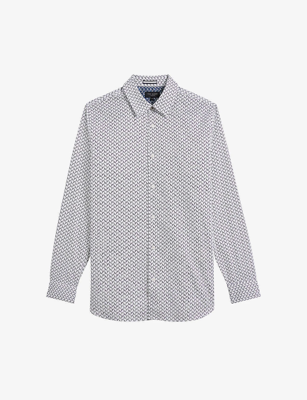 Ted Baker Willuw Slim-fit Stretch-cotton Shirt