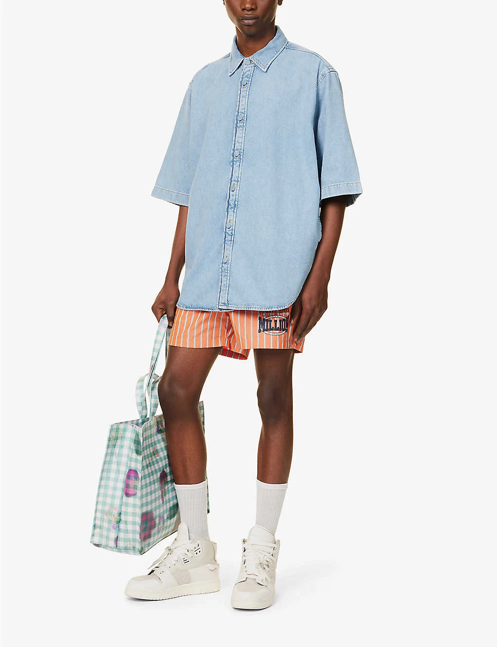 Acne Studios Faded-wash Dropped-shoulder Oversized Denim Shirt - Image 2