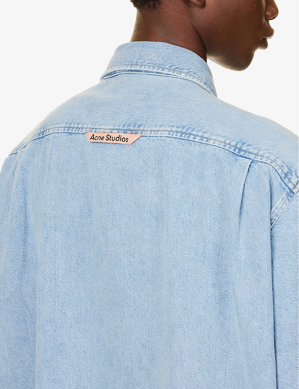 Acne Studios Faded-wash Dropped-shoulder Oversized Denim Shirt - Image 5