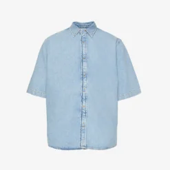 Acne Studios Faded-wash Dropped-shoulder Oversized Denim Shirt