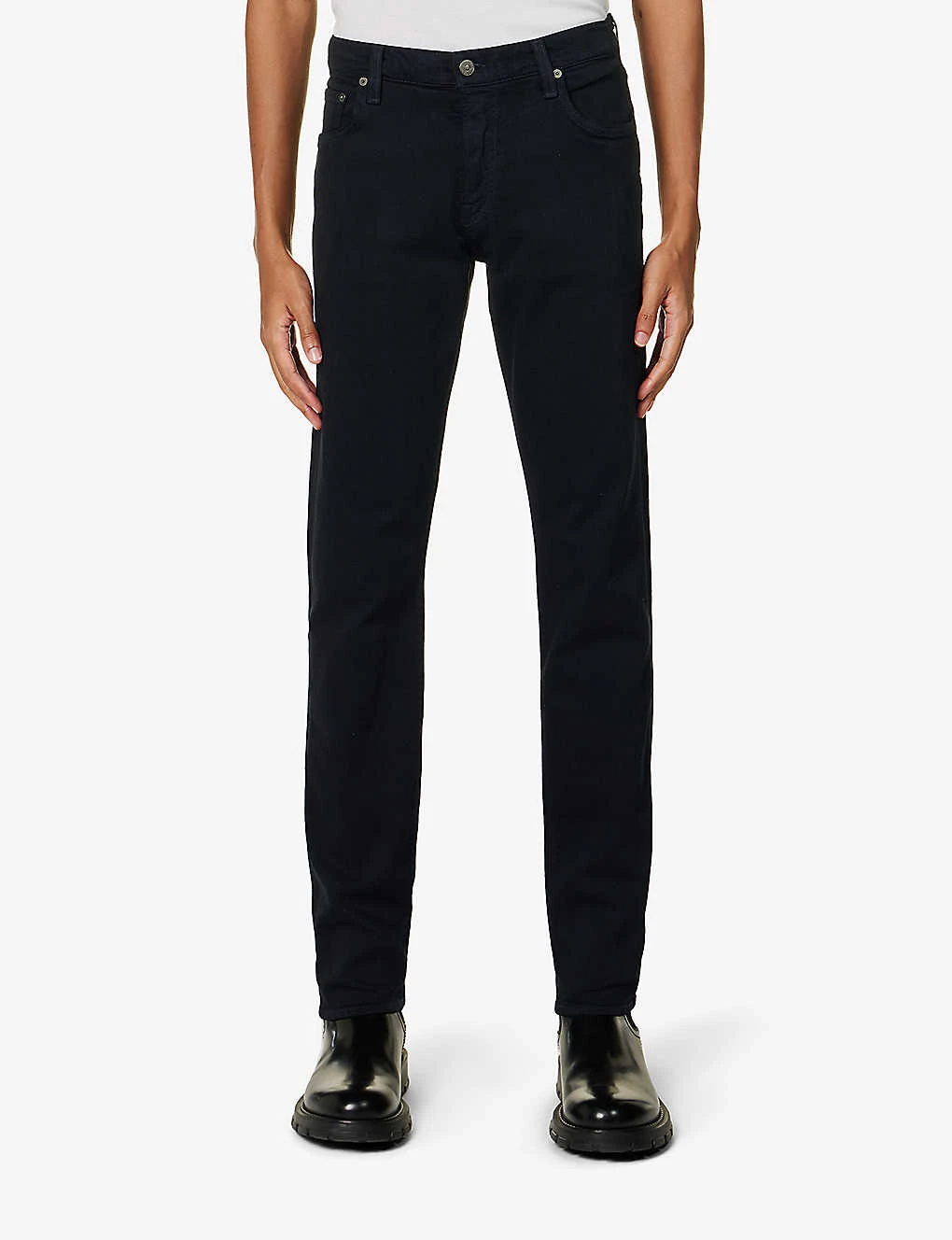 CITIZENS OF HUMANITY Adler Brand-patch Regular-fit Tapered-leg Stretch-woven Trousers - Image 3