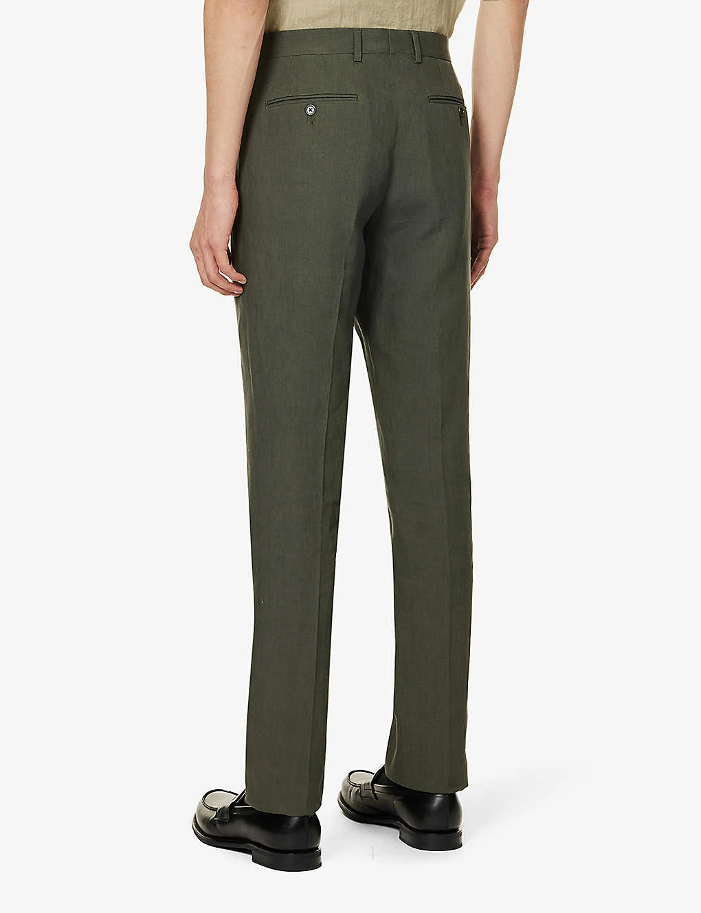 PAUL SMITH Single-breasted Regular-fit Linen Suit - Image 8