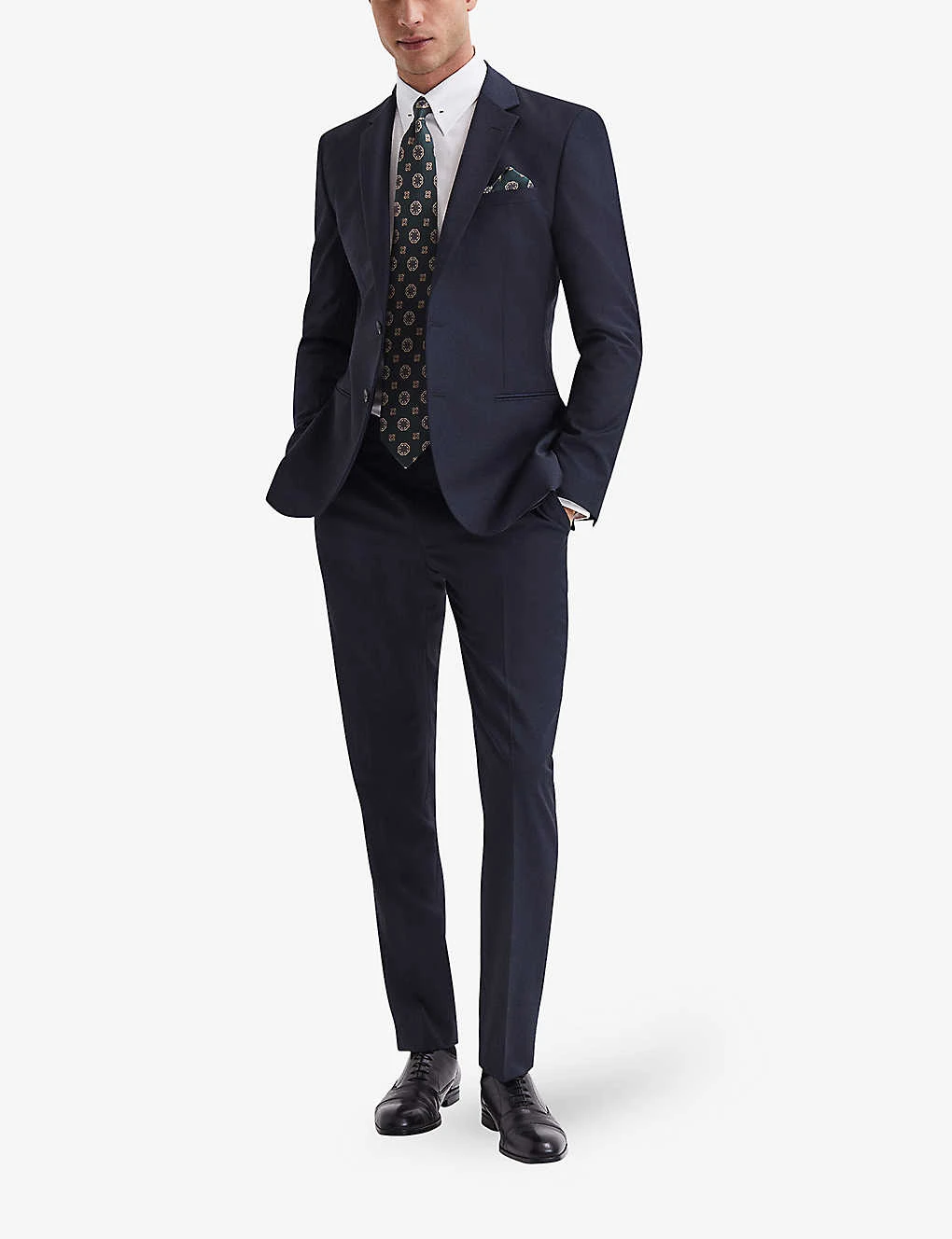 Reiss Hope Straight-leg Mid-rise Stretch Wool-blend Trousers - Image 2