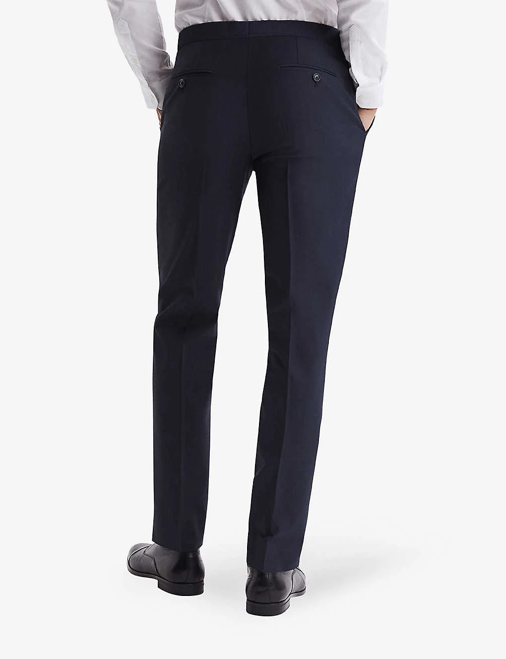 Reiss Hope Straight-leg Mid-rise Stretch Wool-blend Trousers - Image 4