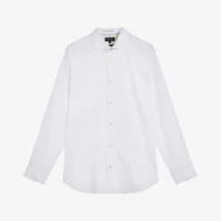 Ted Baker Witree Slim-fit Long-sleeved Stretch-cotton Shirt