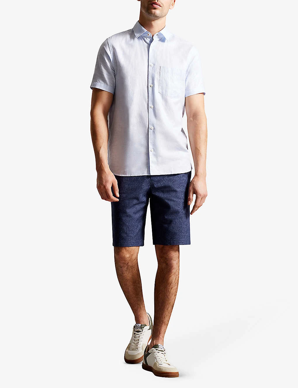Ted Baker Regular-fit Mid-rise Stretch-cotton Shorts - Image 2