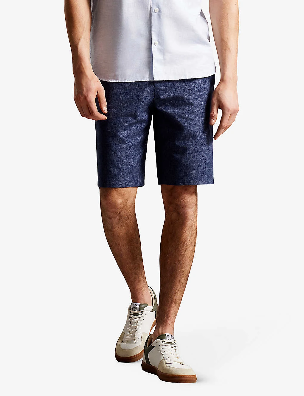 Ted Baker Regular-fit Mid-rise Stretch-cotton Shorts - Image 3
