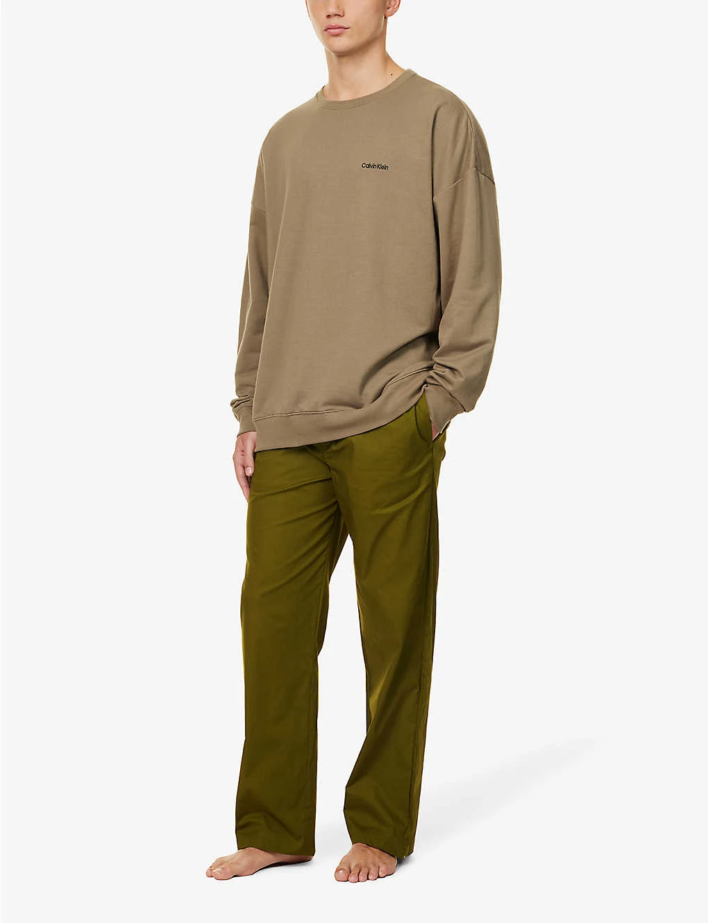 Calvin Klein Logo-print Stretch-cotton And Recycled Polyester-blend Sweatshirt - Image 2