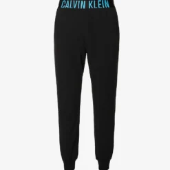 Calvin Klein Branded-waistband Tapered-leg Cotton-blend Jogging Bottoms