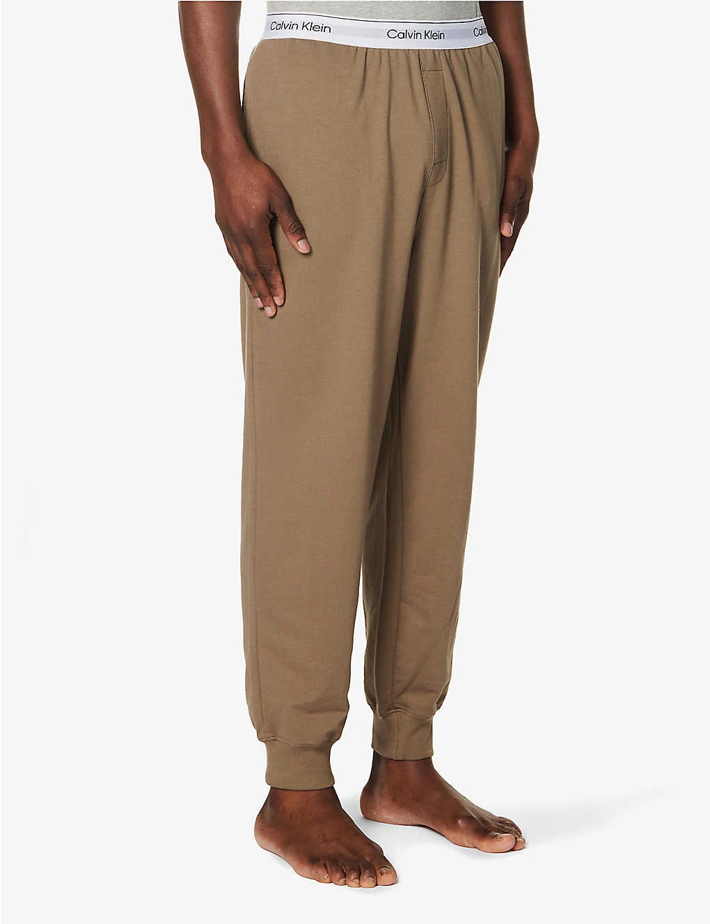 Calvin Klein Logo-band Stretch-cotton And Recycled-polyester Blend Jogging Bottoms - Image 3