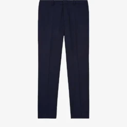 THE KOOPLES Houndstooth-motif Straight-leg Stretch-wool Trousers