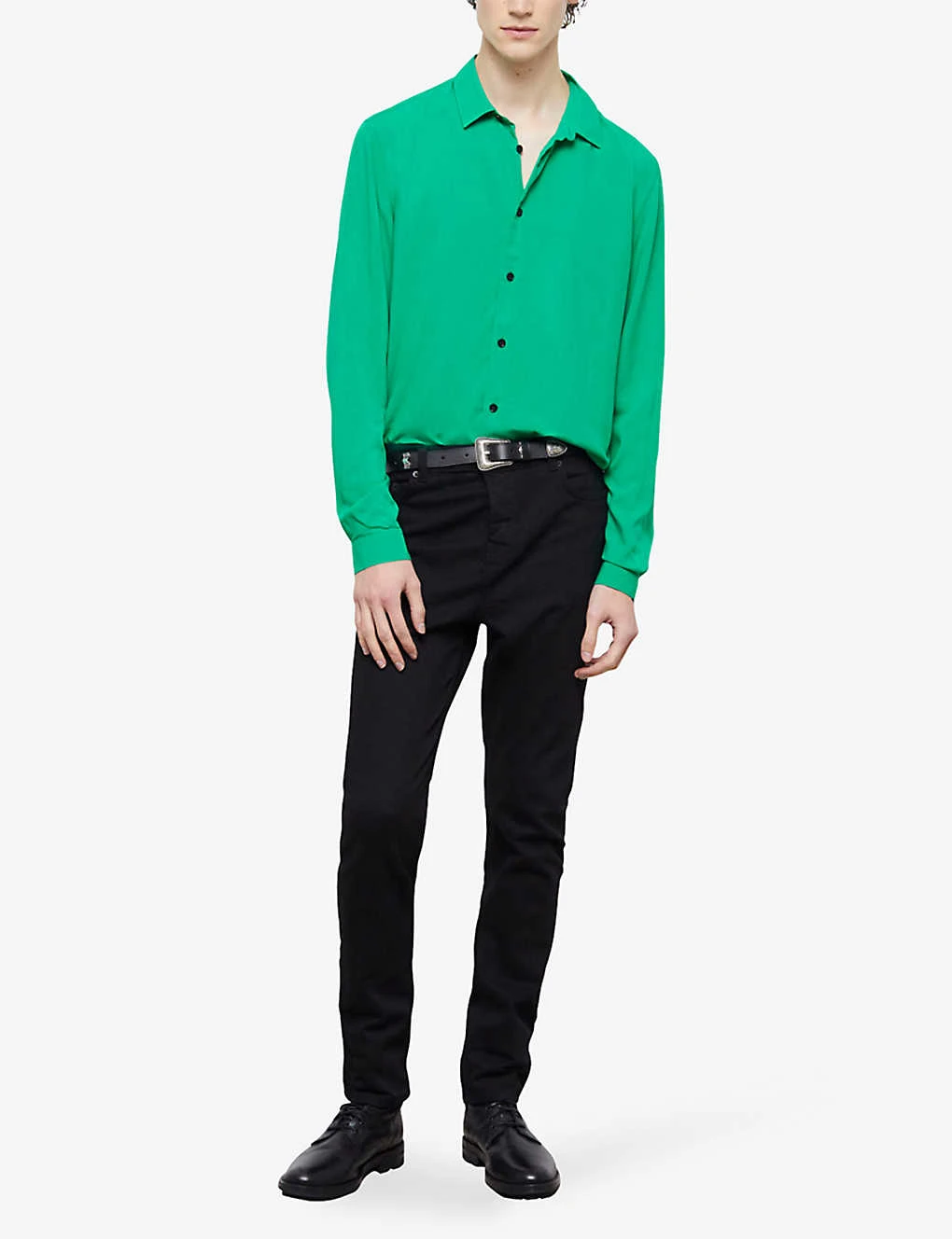 THE KOOPLES Classic-collar Relaxed-fit Woven Shirt - Image 2