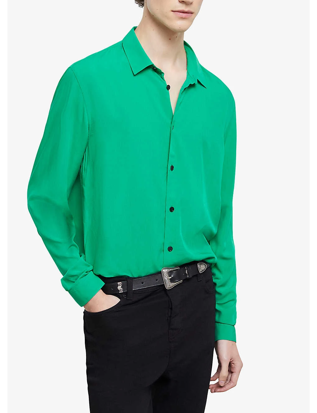 THE KOOPLES Classic-collar Relaxed-fit Woven Shirt - Image 3