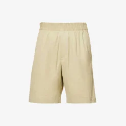 Bottega Veneta Dropped-crotch Patch-pocket Relaxed-fit Cotton-blend Shorts