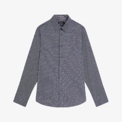 Ted Baker Boulss Circle-weave Cotton Shirt