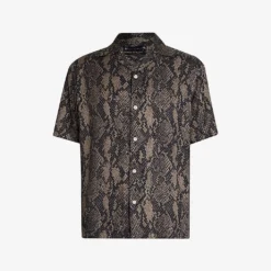 AllSaints Rattle Short Sleeve Woven Shirt