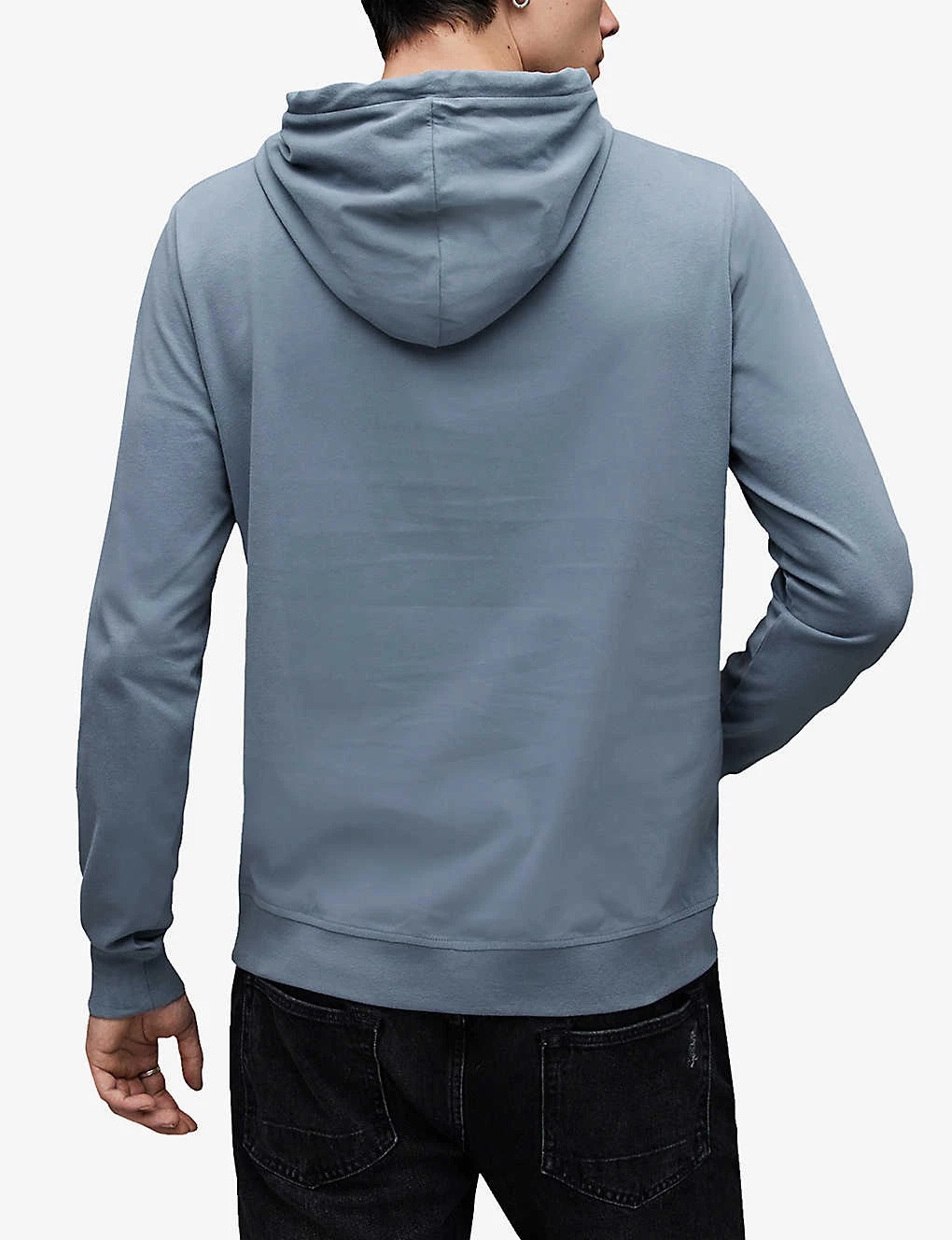 AllSaints Brace Ramskull-embroidered Cotton Hoody - Image 4