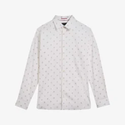 Ted Baker Belmar Floral-print Regular-fit Stretch-cotton Shirt