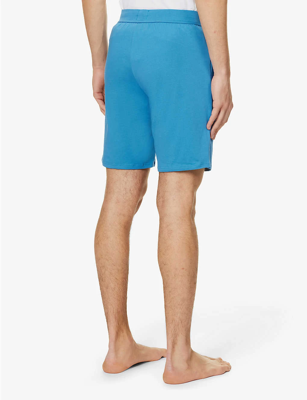 Boss Identity Logo-print Elasticated-waist Stretch-cotton Shorts - Image 4