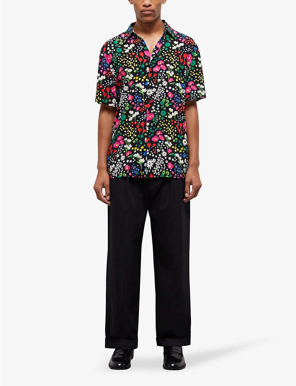 THE KOOPLES Floral-print Relaxed-fit Woven Shirt - Image 2