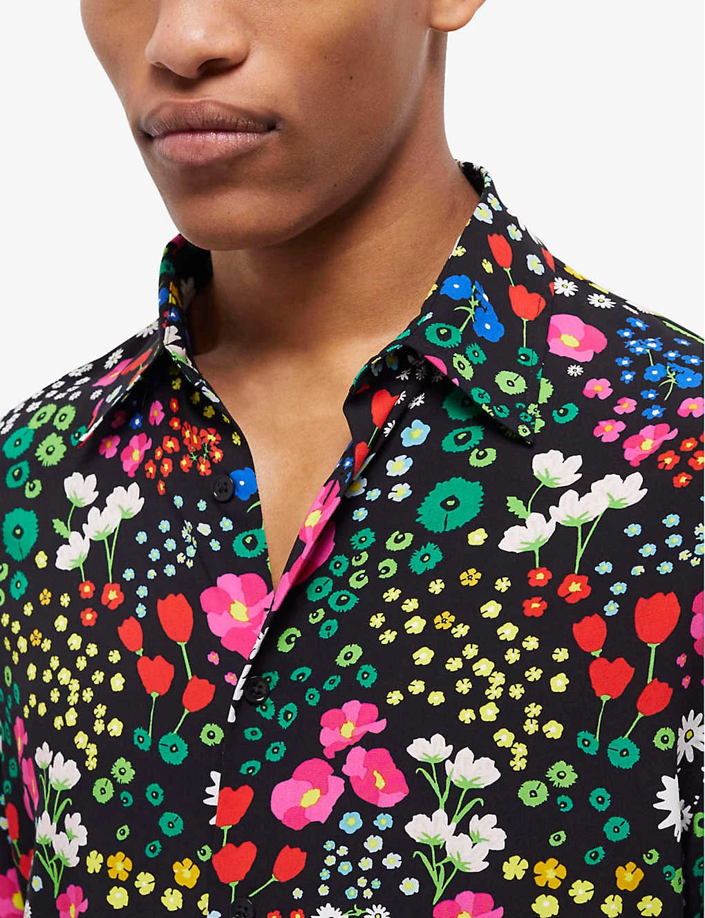 THE KOOPLES Floral-print Relaxed-fit Woven Shirt - Image 5