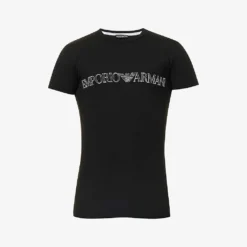 Emporio Armani Logo-print Regular-fit Stretch-cotton T-shirt
