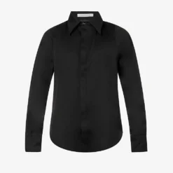 Row Back Contrast-panel Regular-fit Twill Shirt