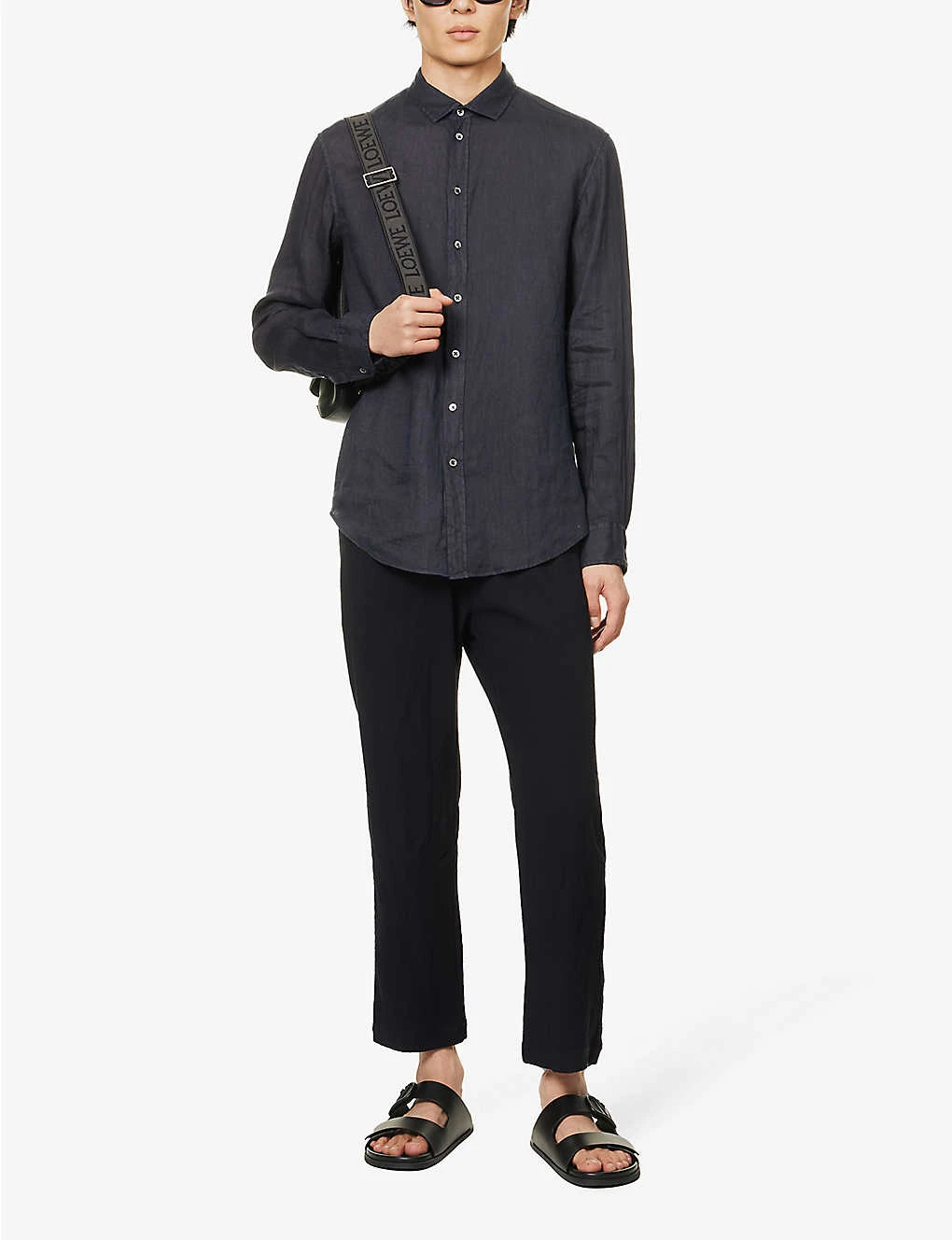 Emporio Armani Regular-fit Linen Shirt - Image 2