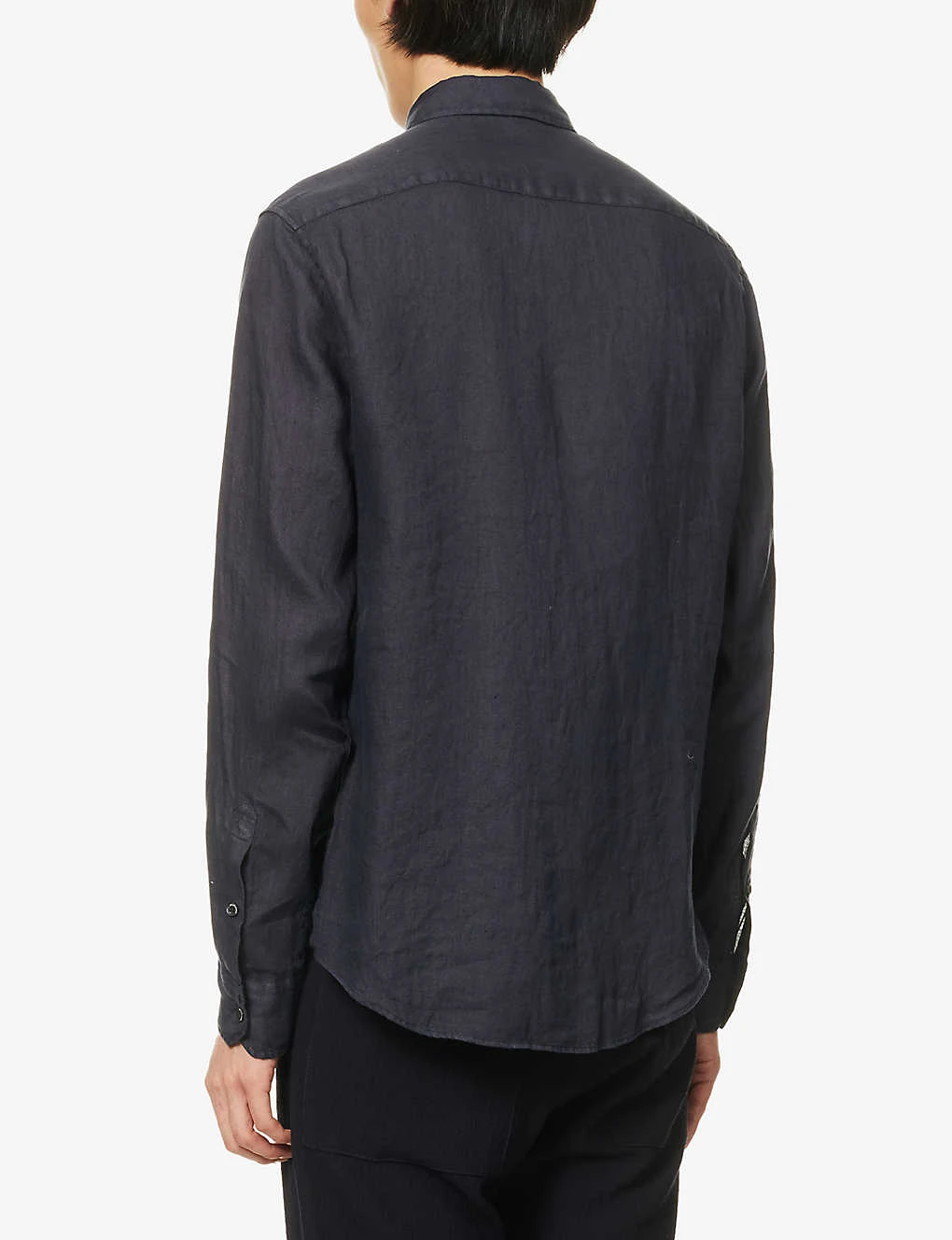Emporio Armani Regular-fit Linen Shirt - Image 4