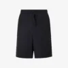 Emporio Armani Brand-plaque Elasticated-waist Stretch-shell Shorts