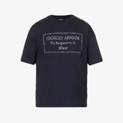 Giorgio Armani Brand-embroidered Regular-fit Cotton-jersey T-shirt