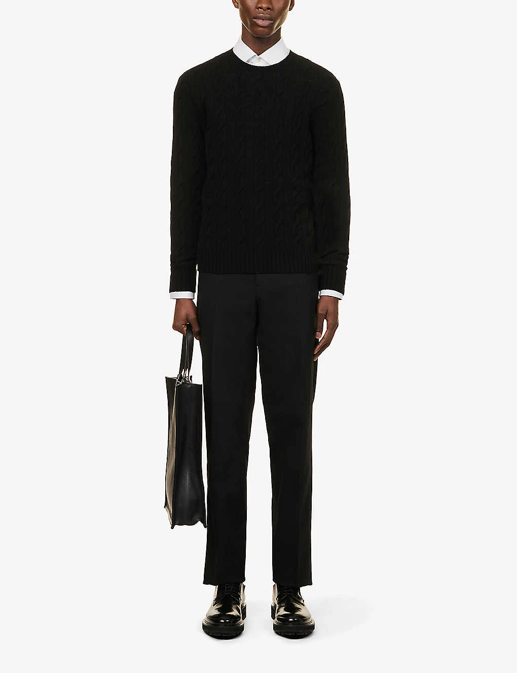 Cable-knit Regular-fit Cashmere-knit Jumper - Image 2