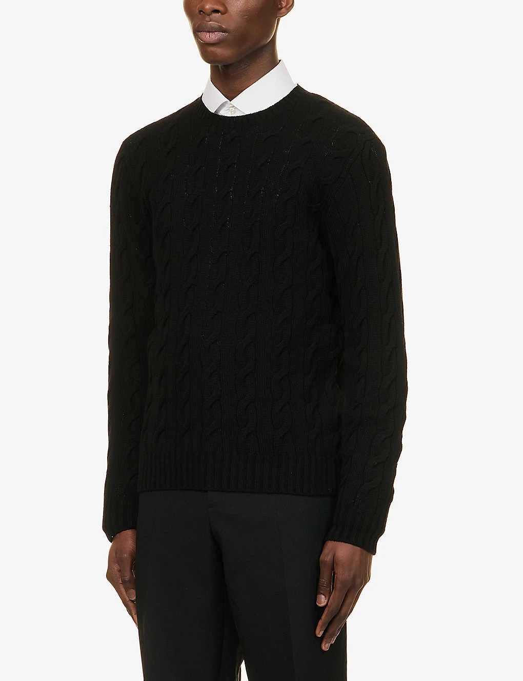 Cable-knit Regular-fit Cashmere-knit Jumper - Image 3