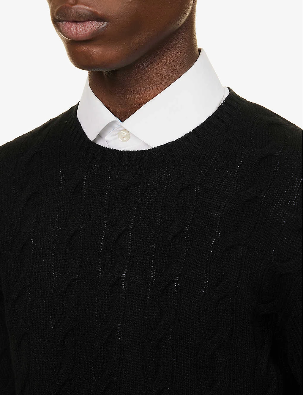 Cable-knit Regular-fit Cashmere-knit Jumper - Image 5