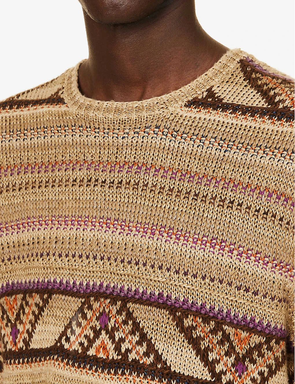 Striped Relaxed-fit Linen And Silk-blend Jumper - Image 5