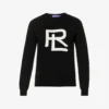 Monogram-motif Ribbed-trim Wool Jumper