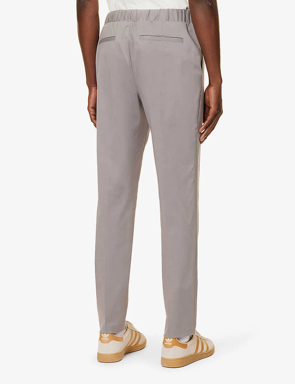 Paige Snider Elasticated-waistband Tapered-leg Regular-fit Stretch-woven Trousers - Image 4