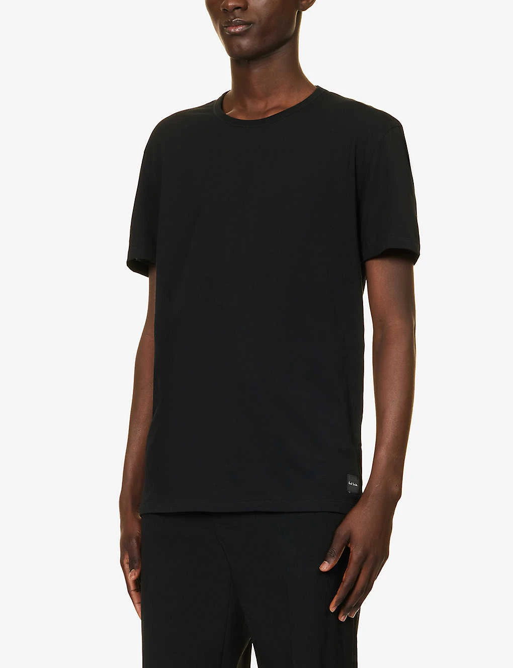 PAUL SMITH Crewneck Brand-embroidered Cotton-jersey T-shirt - Image 3