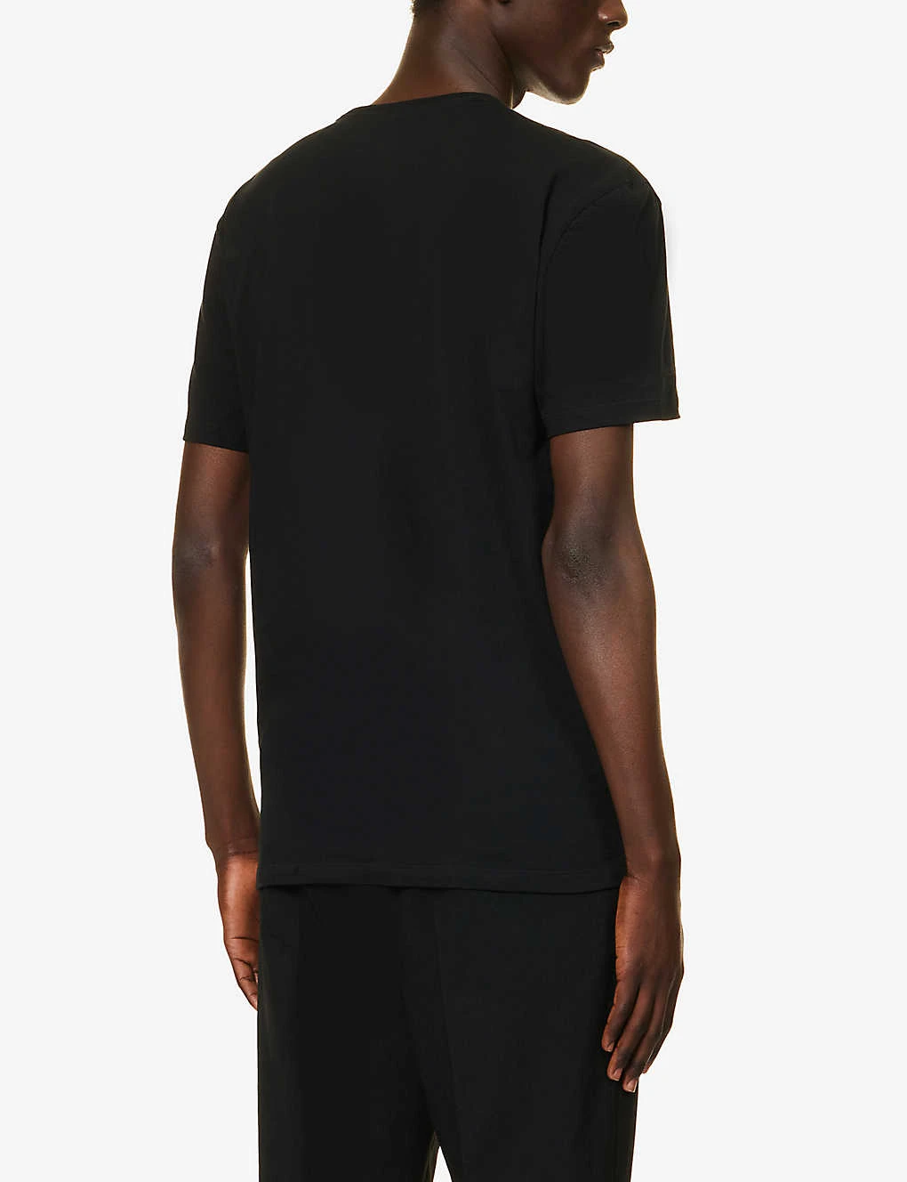 PAUL SMITH Crewneck Brand-embroidered Cotton-jersey T-shirt - Image 4