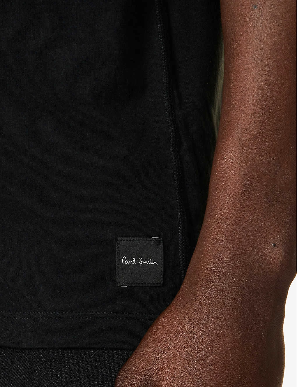 PAUL SMITH Crewneck Brand-embroidered Cotton-jersey T-shirt - Image 6