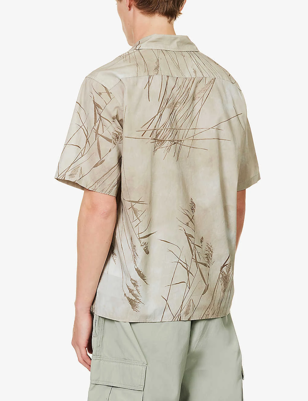 Norse Projects Carsten Graphic-print Boxy-fit Cotton Shirt - Image 4