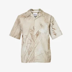 Norse Projects Carsten Graphic-print Boxy-fit Cotton Shirt