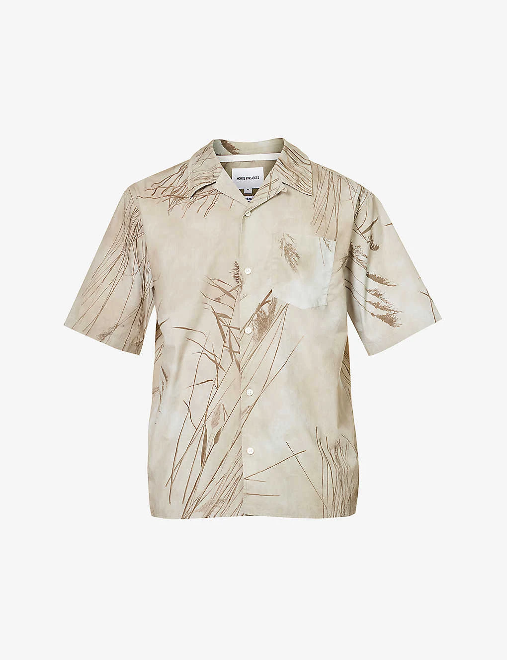 Norse Projects Carsten Graphic-print Boxy-fit Cotton Shirt