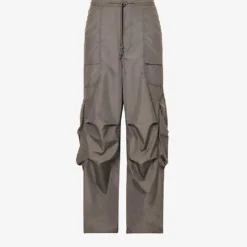 Gocar Wide-leg Relaxed-fit Shell Cargo Trousers