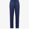 Oscar Elasticated-waist Regular-fit Straight-leg Linen And Cotton-blend Trousers