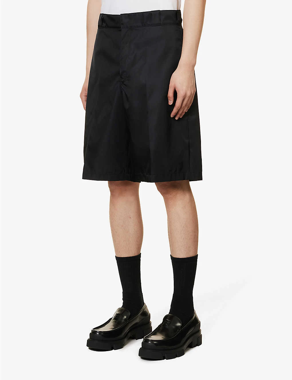 Prada Re-Nylon Brand-plaque Shell Shorts - Image 3
