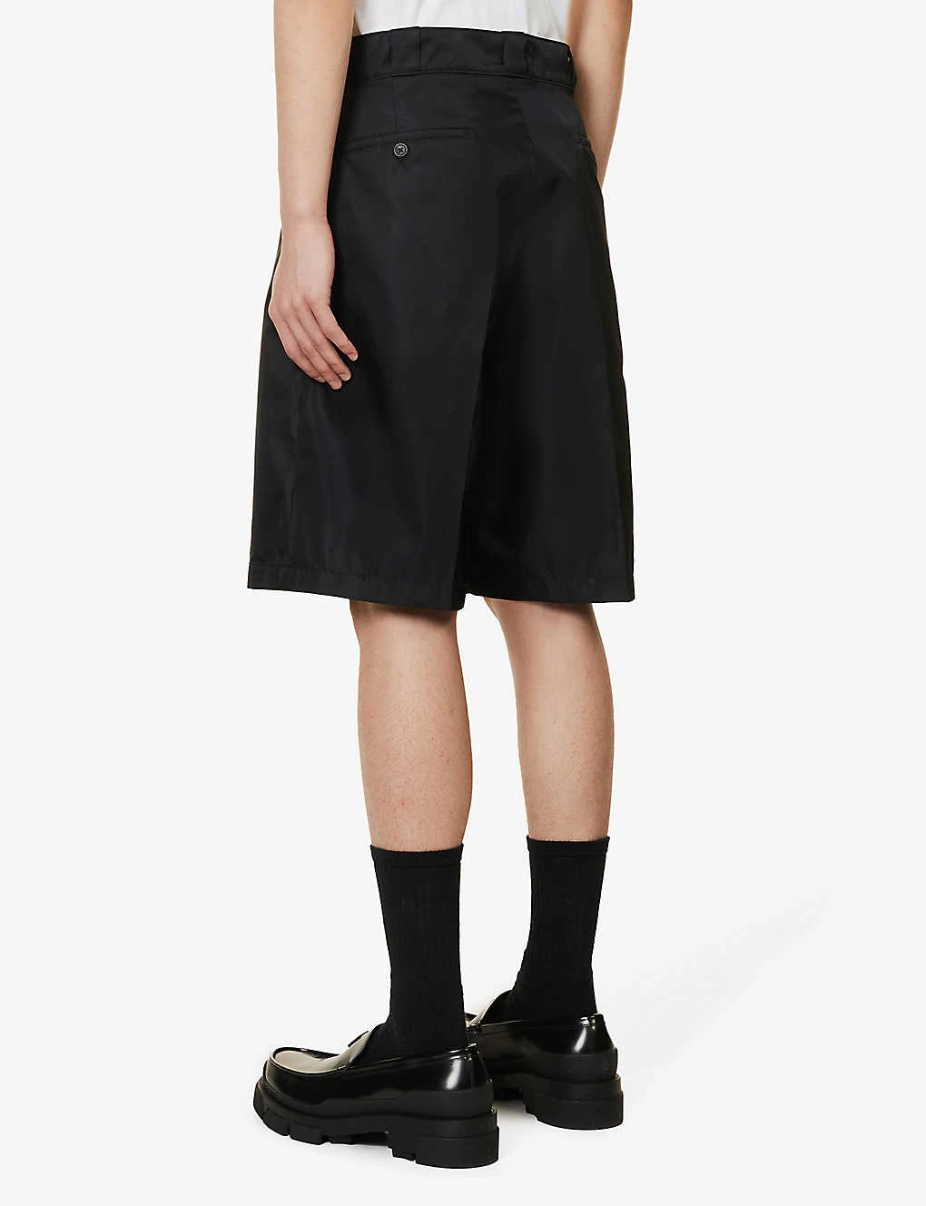 Prada Re-Nylon Brand-plaque Shell Shorts - Image 4