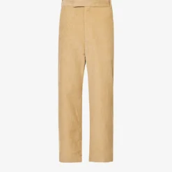 Straight-leg Regular-fit Cotton-corduroy Trousers